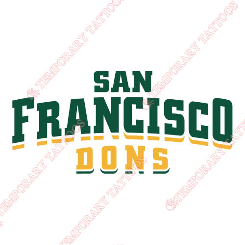 San Francisco Dons Customize Temporary Tattoos Stickers NO.6124
